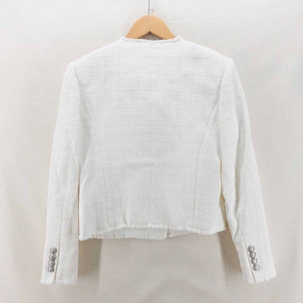 Veronica Beard Cream Blazer with Silver Buttons - Picture 13 of 16